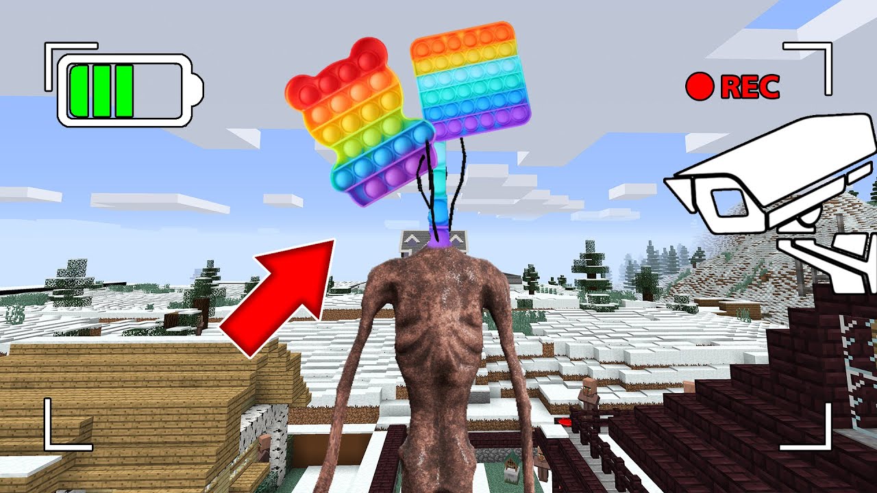 СЛЕЖУ ЗА ПОПЫТОГОЛОВЫМ  В МАЙНКРАФТ ! SCP POP IT HEAD SIMPLE DIMPLE  В MINECRAFT