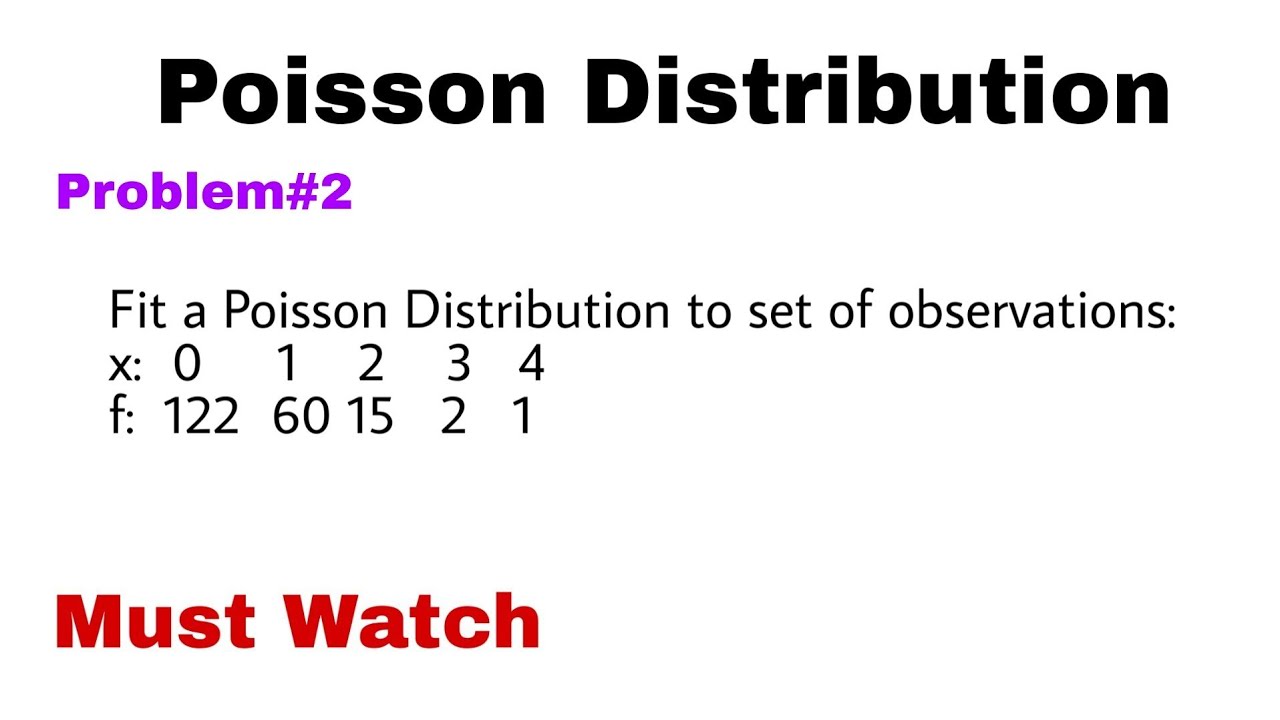 3. Poisson Distribution | Concept and Problem#2
