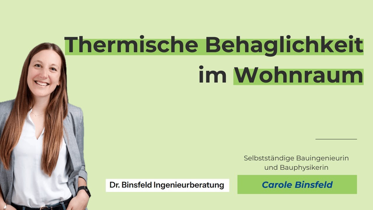 Webinar Thermische Behaglichkeit im Wohnraum mit Carole Binsfeld