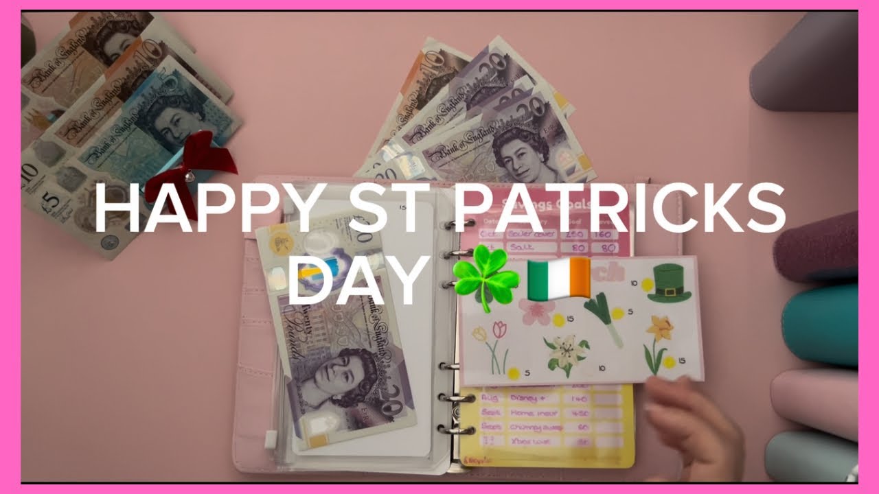 Внесение наличных 615 фунтов стерлингов ☘️ 3-я неделя марта ☘️ Наличные и заполнители ☘️ С Днем С...