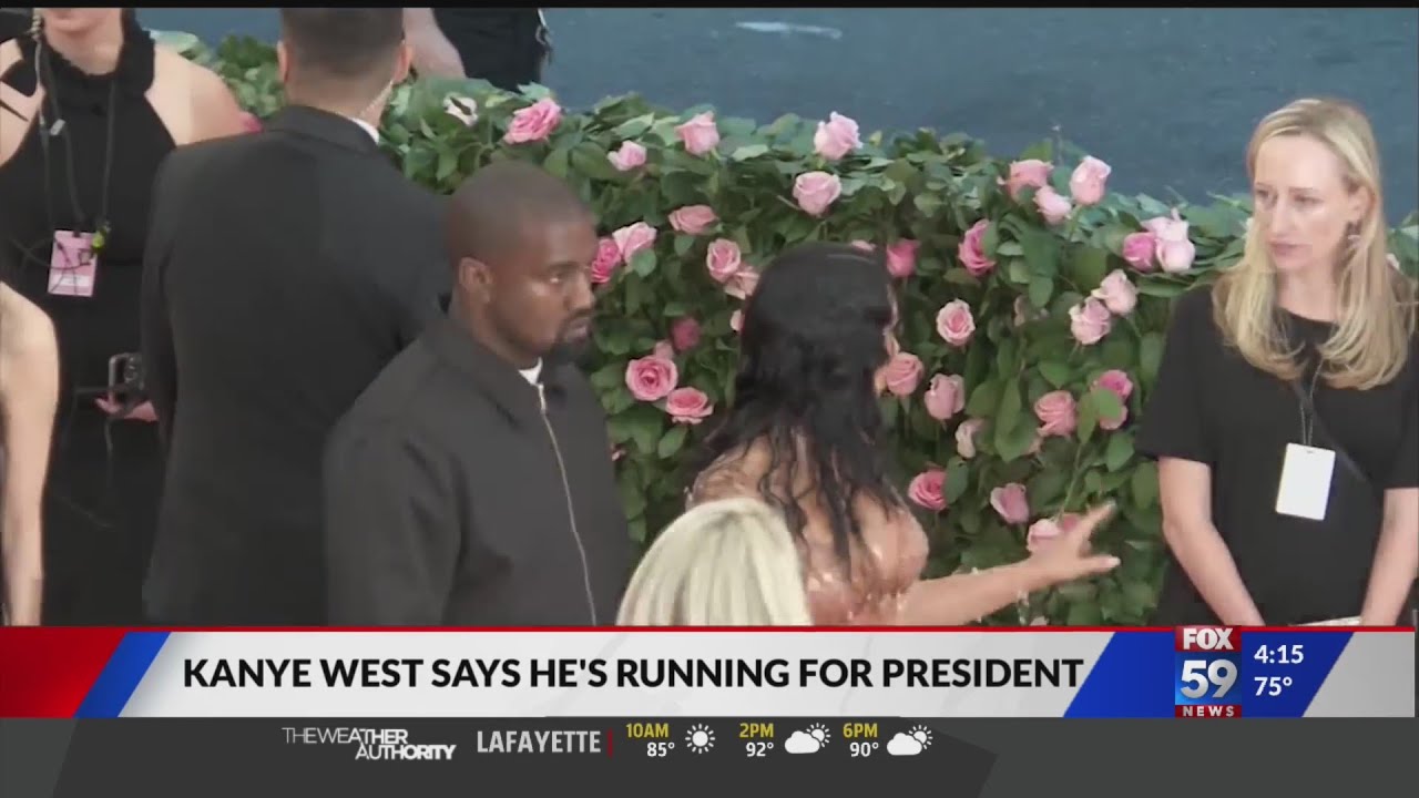 New candidate for president? Kanye West says he's running for president
