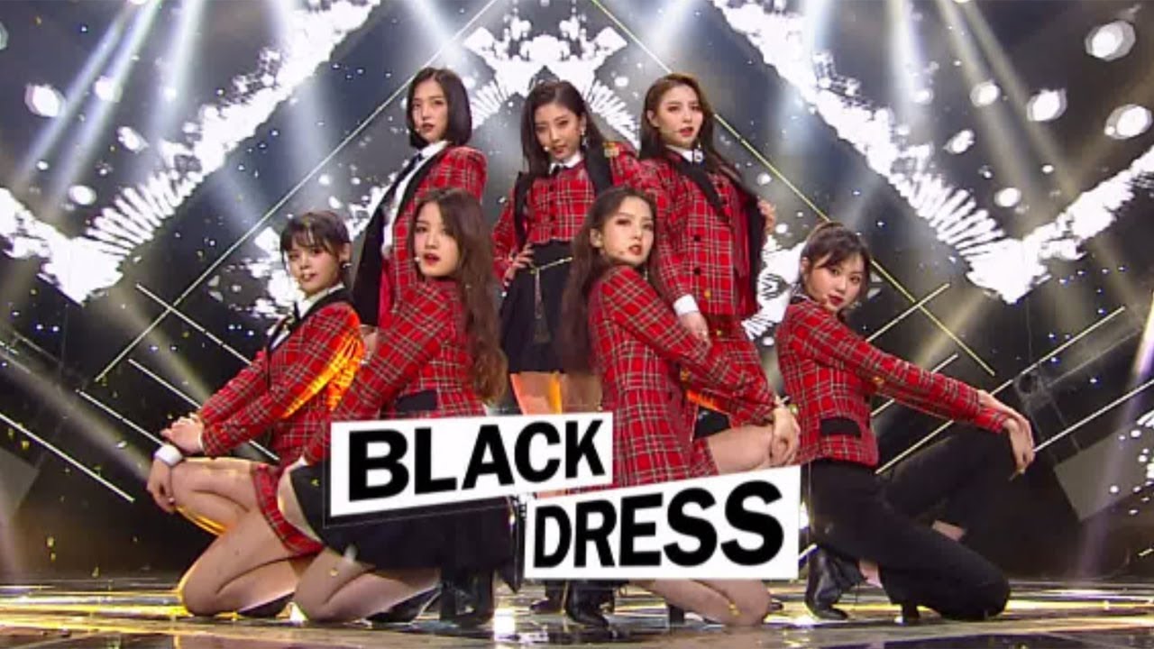 "SEXY" CLC (Mr. CEL) - BLACK DRESS @ Популярная песня Inkigayo 20180304