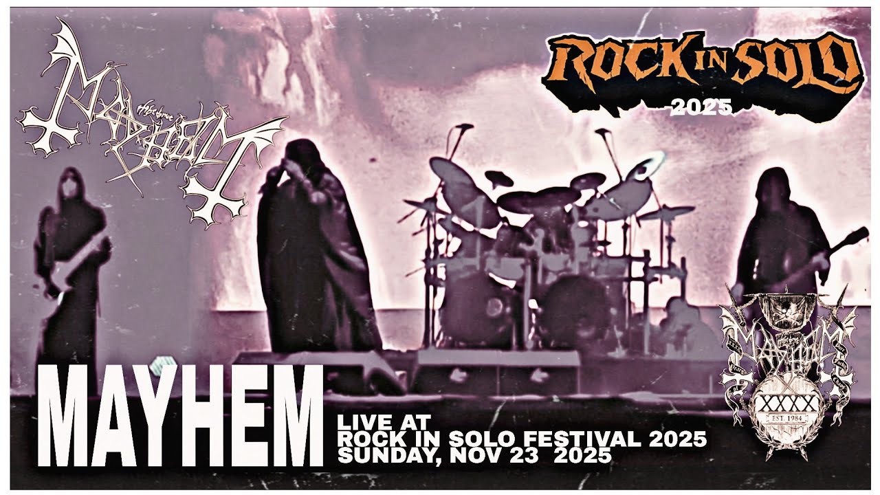 🇧🇻 MAYHEM ☠️  LIVE AT ROCK IN SOLO FESTIVAL 2025 #blackmetal #rockinsolo #norway #mayhem #festival 