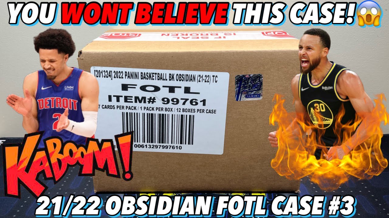 НЕВЕРОЯТНЫЙ КЕЙС! 😱💥 | 2021-22 Panini Obsidian Basketball FOTL 12-Box Case Break #3