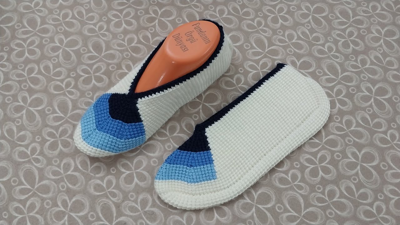 Çok Kolay Tunus İşi Patik/Önü Desenli Patik Modeli 