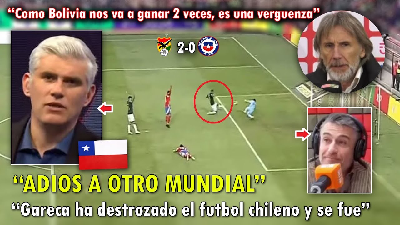 DEVASTADOS! PERIODISTAS CHILENOS LLORAN ELIMINACION del MUNDIAL ante BOLIVIA VS CHILE 2-0 HOY