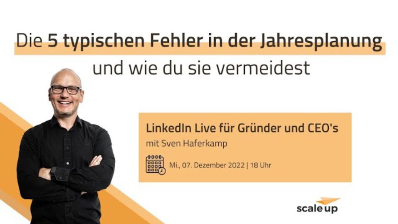 Die typischen 5 Fehler in der Jahresplanung