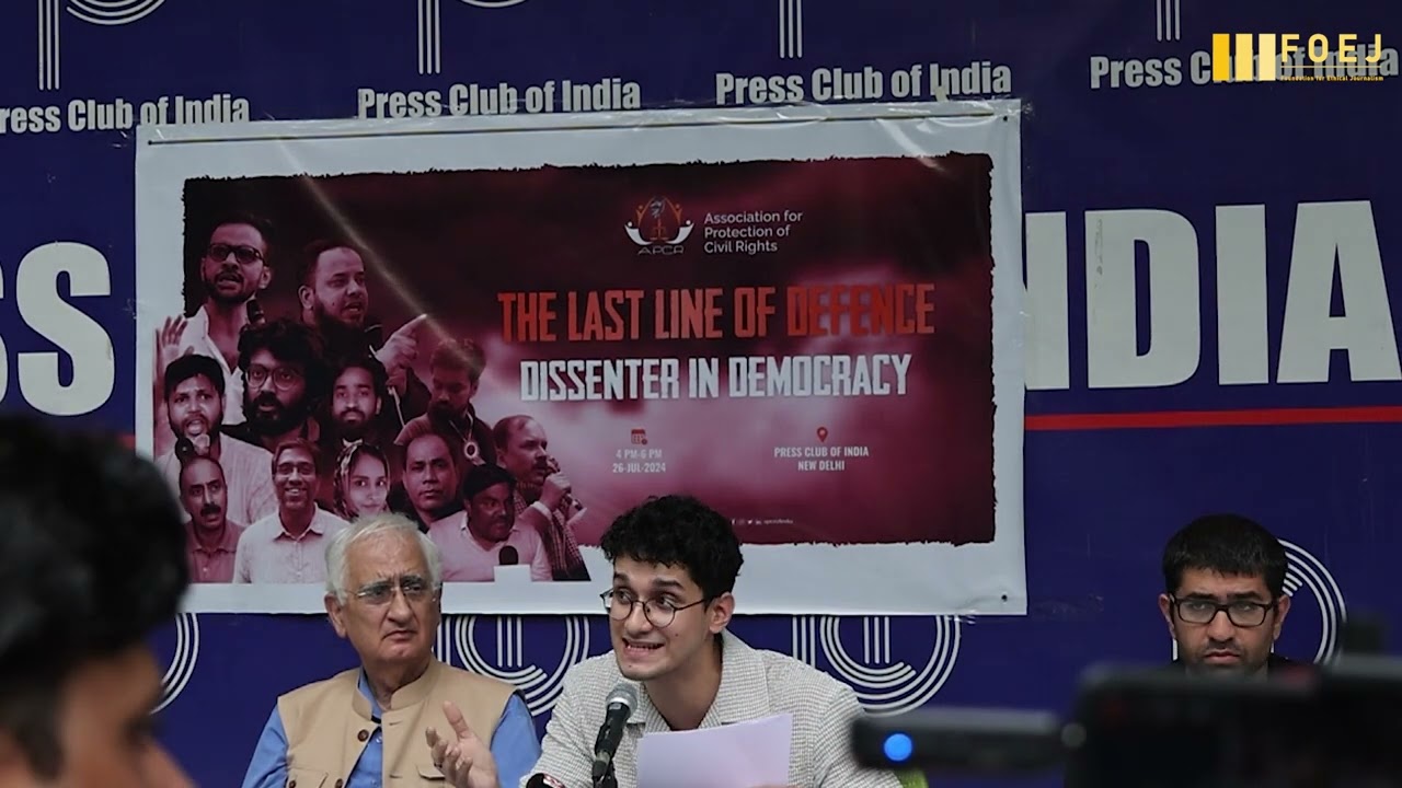 Saurav Das on The last line of defence || Dissenters in Democracy || Press Club of India || Foej
