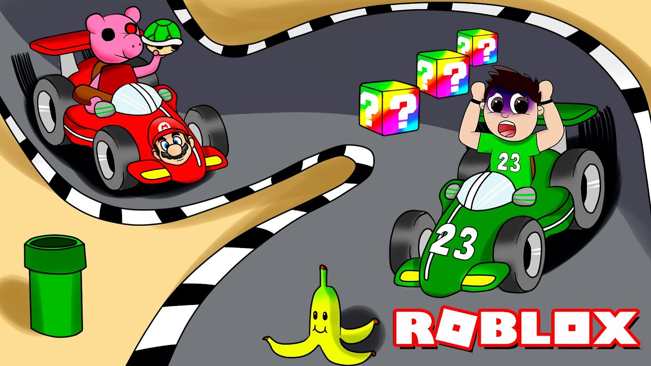 CREAN una CARRERA de MARIO KART en PIGGY BUILD MODE !!