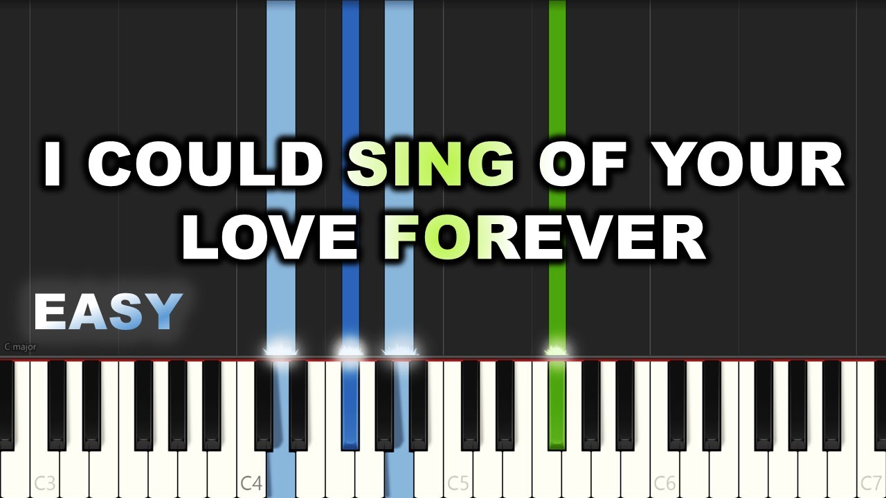 Hillsong Worship - I Could Sing Of Your Love Forever | EASY PIANO TUTORIAL BY Extreme Midi