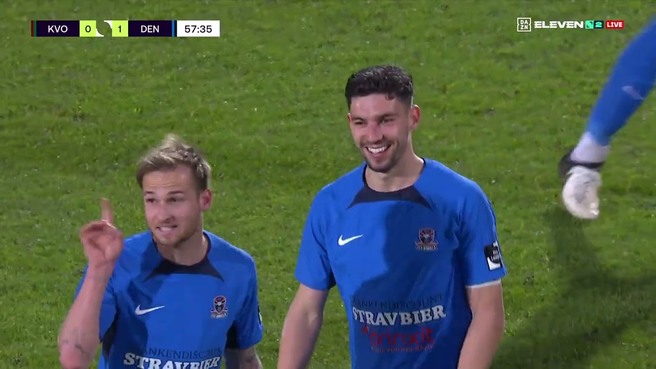 Wedstrijdbeelden KV Oostende - FC Dender, 0-1.