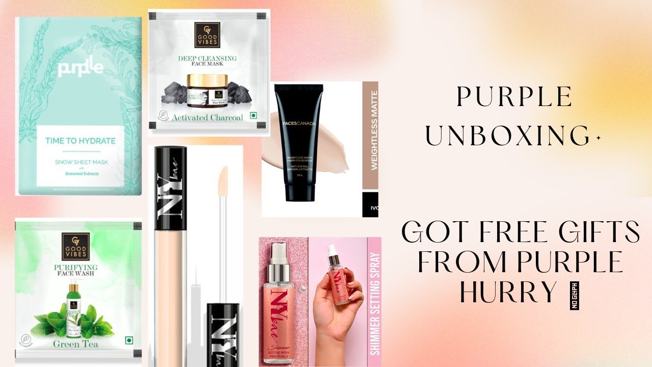 Purple Unboxing &review video|NYBAE|GoodVibes|Purple|Faces Canada|SiwssBeauty@unboxbyRk