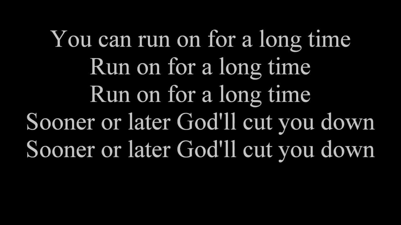 Johnny Cash- God's Gonna Cut You Down (lyrics)