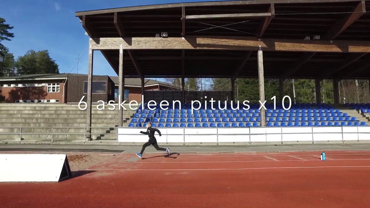 Yleisurheiluharjoitus 2 - Ylämäkiharjoitus + pituushyppy