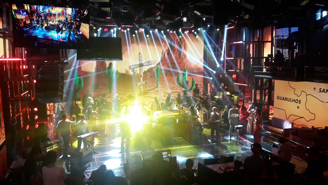 Ensaio da Banda Lua Nua com a banda  do Doming&atilde;o do Faust&atilde;o- Rede Globo