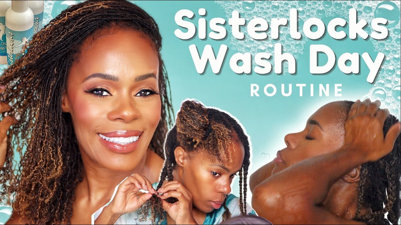 SISTERLOCKS WASH DAY ROUTINE | My Loc Journey | Sisterlocks Microlocs Care