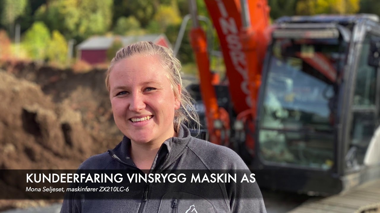 Hitachi maskiner og kvinnelige maskinførere hos Vinsrygg Maskin AS! Møt Sigrid og Mona!
