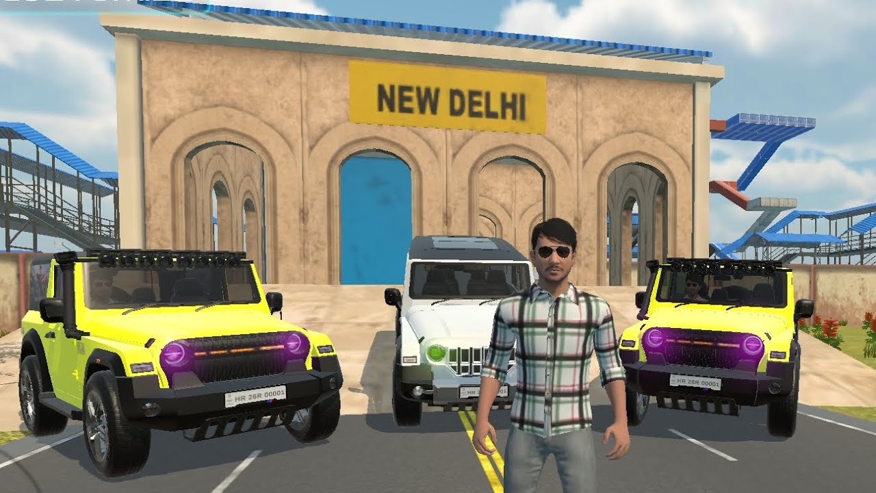 Modified Mahindra Thar😈Games:Indian Vehicle Black Thar (Gadi Wala Games) Car Game Android Game-#2026