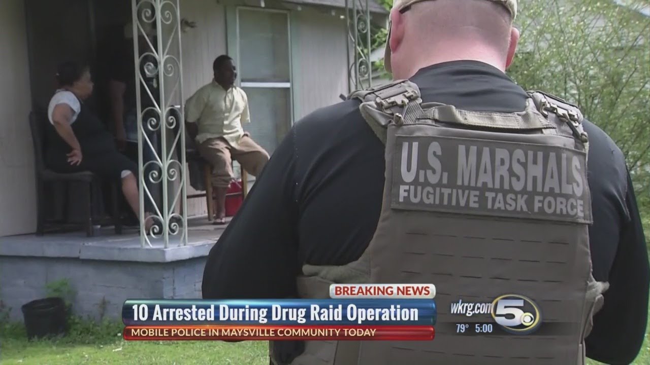 Mobile Police arrest 10 in Maysville drug operation