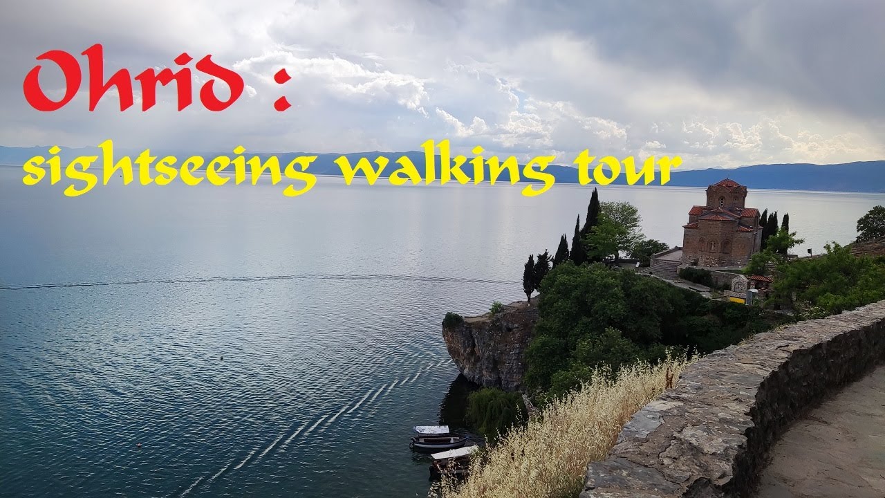 🇲🇰  Ohrid Macedonia | Sightseeing walking tour,  4k