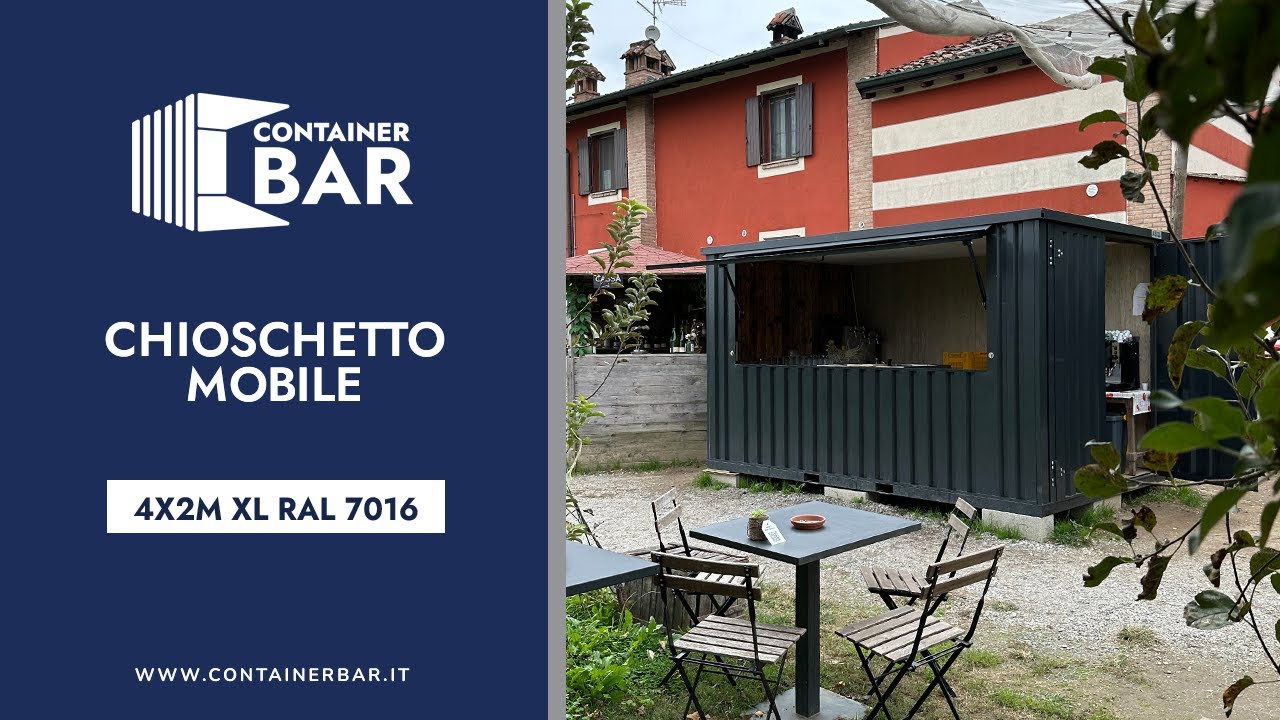 Chioschetto Mobile La Magia degli Eventi nel Frutteto 4x2 XL RAL 7016