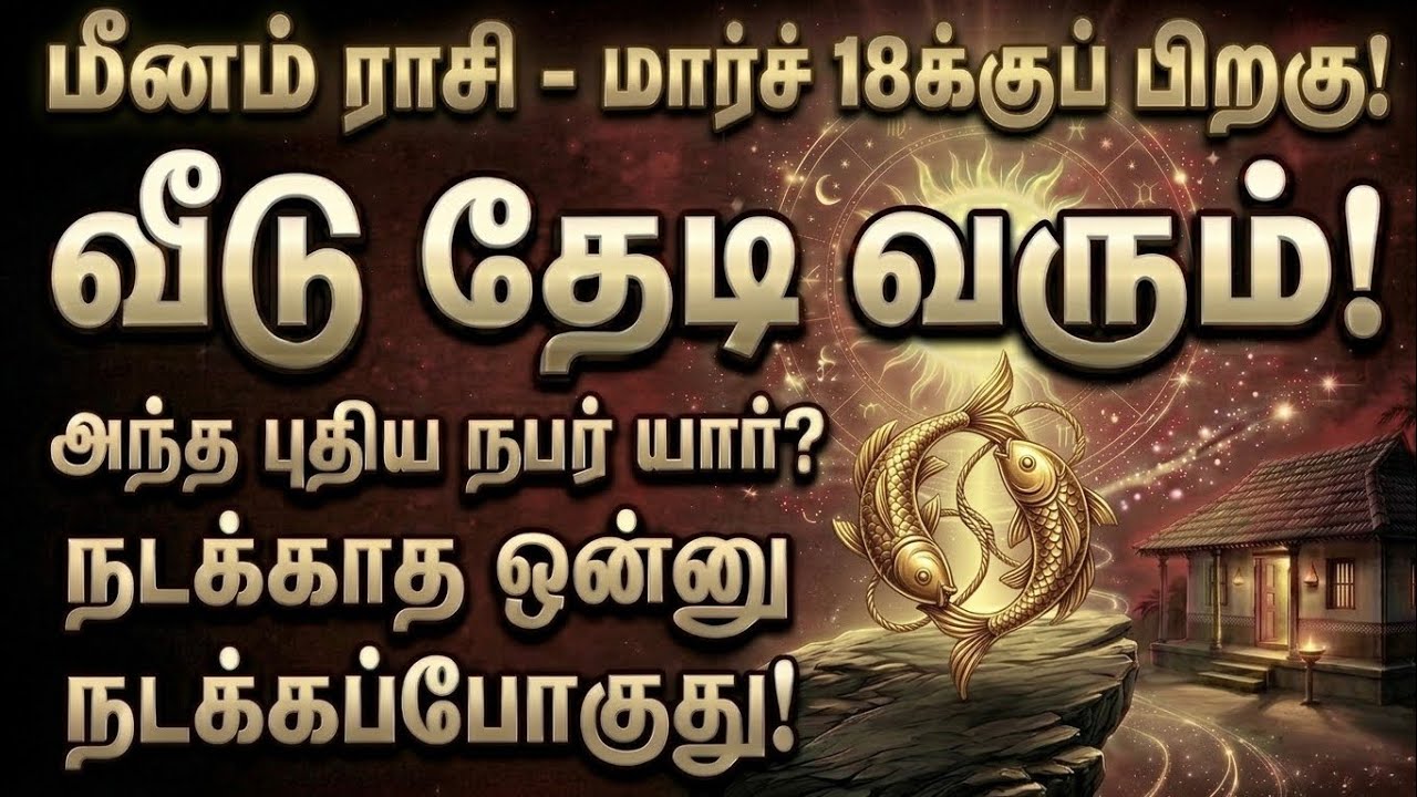 மீனம் - மார்ச் 18-க்கு பிறகு வீட்டு வாசலை மிதிக்கப்போகும் அந்த நபர் யார்? நடக்காத 1 நடக்கப்போகுது!