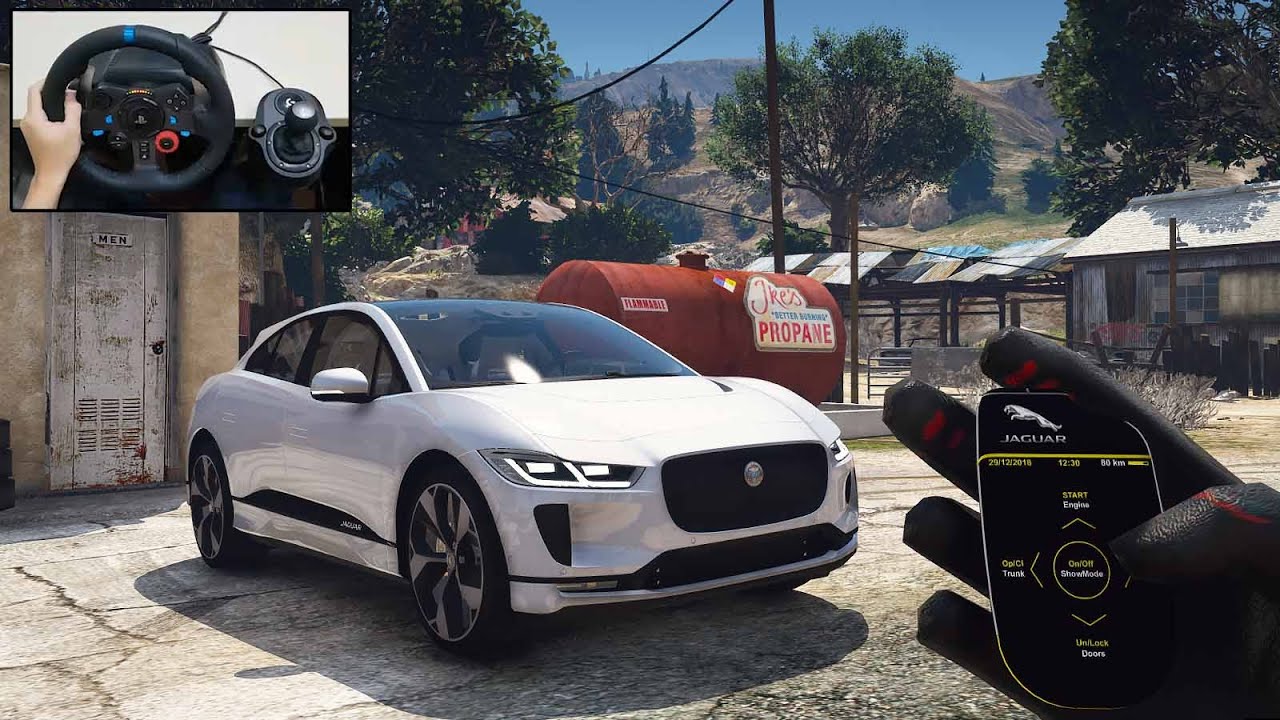 GTA 5 Jaguar I-Pace - Grand Theft Auto V - Logitech G29 Gameplay