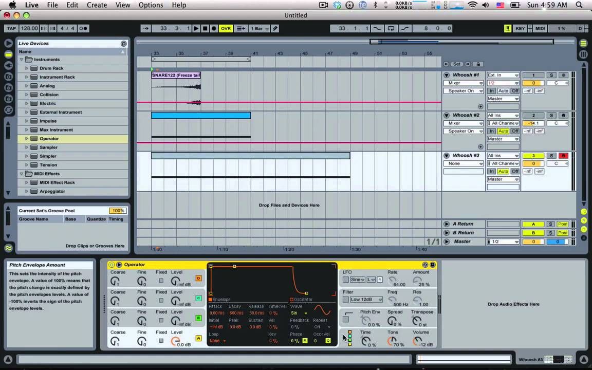 Tom Cosm   Creating 3 Whooshing Build Up Noises in Ableton Live