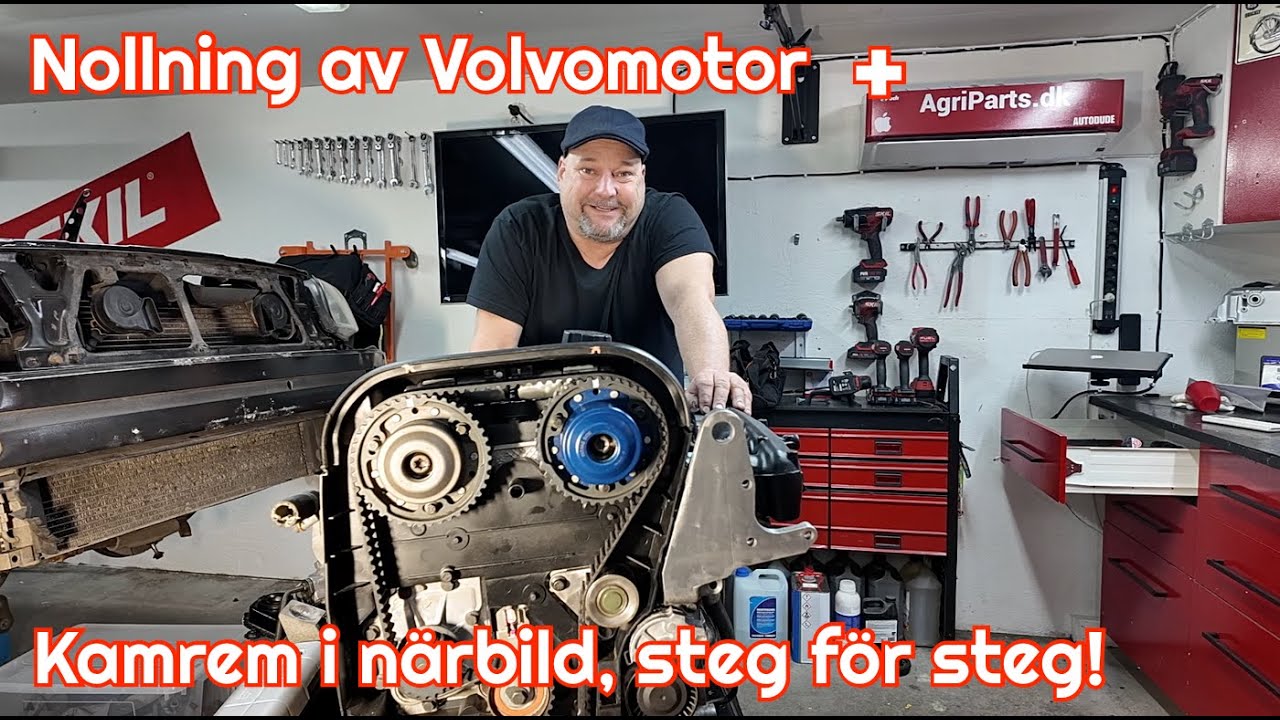 Nollställning av volvo-motor och närbilder på kamremsbyte steg för steg 😎