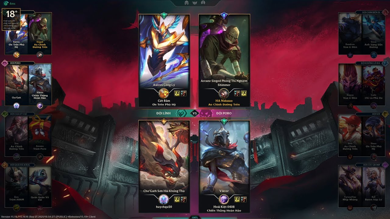 Đã chỉ số lại còn đồ kim cương nhưng nhân phẩm chỉ số siêu lỏ - Singed & Aatrox | LMHT | LOL | VOD