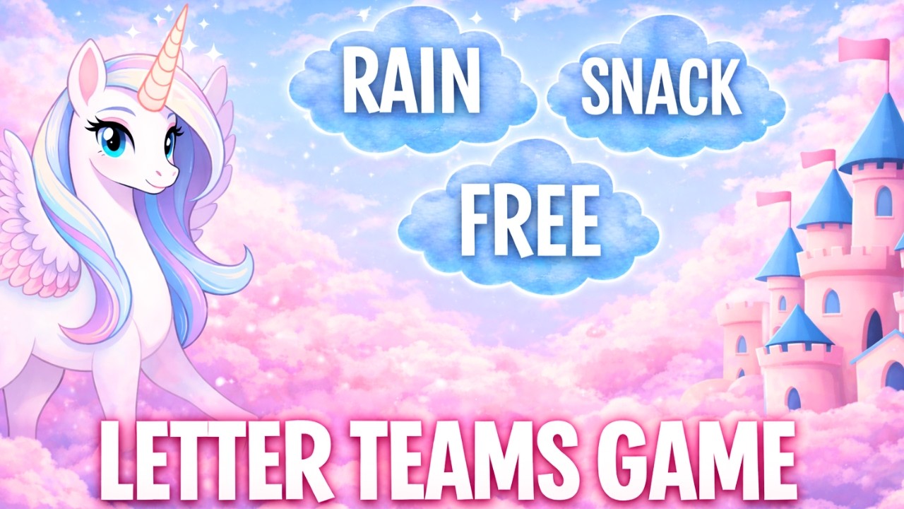 Unicorn Letter Teams Game 🦄 | Fun Phonics Word Game for Kids