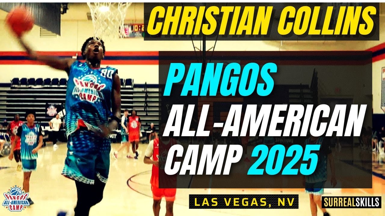 CHRISTIAN COLLINS (CLASS OF 2026) at the Pangos All-American Camp 2025 in Las Vegas, NV June 1-3 🏀🔥