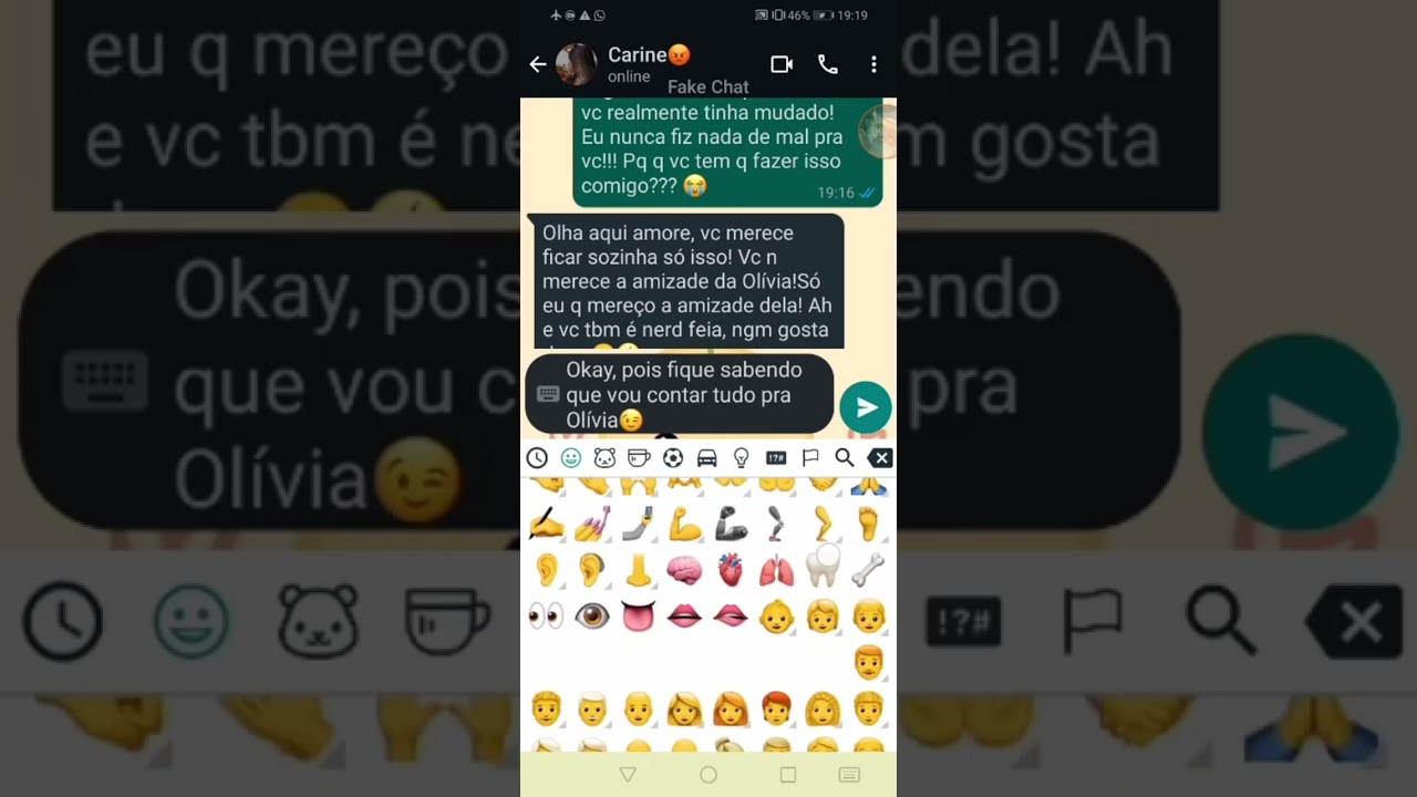 Minha amiga é uma FALSA😤💔-Fake chat- Parte final
