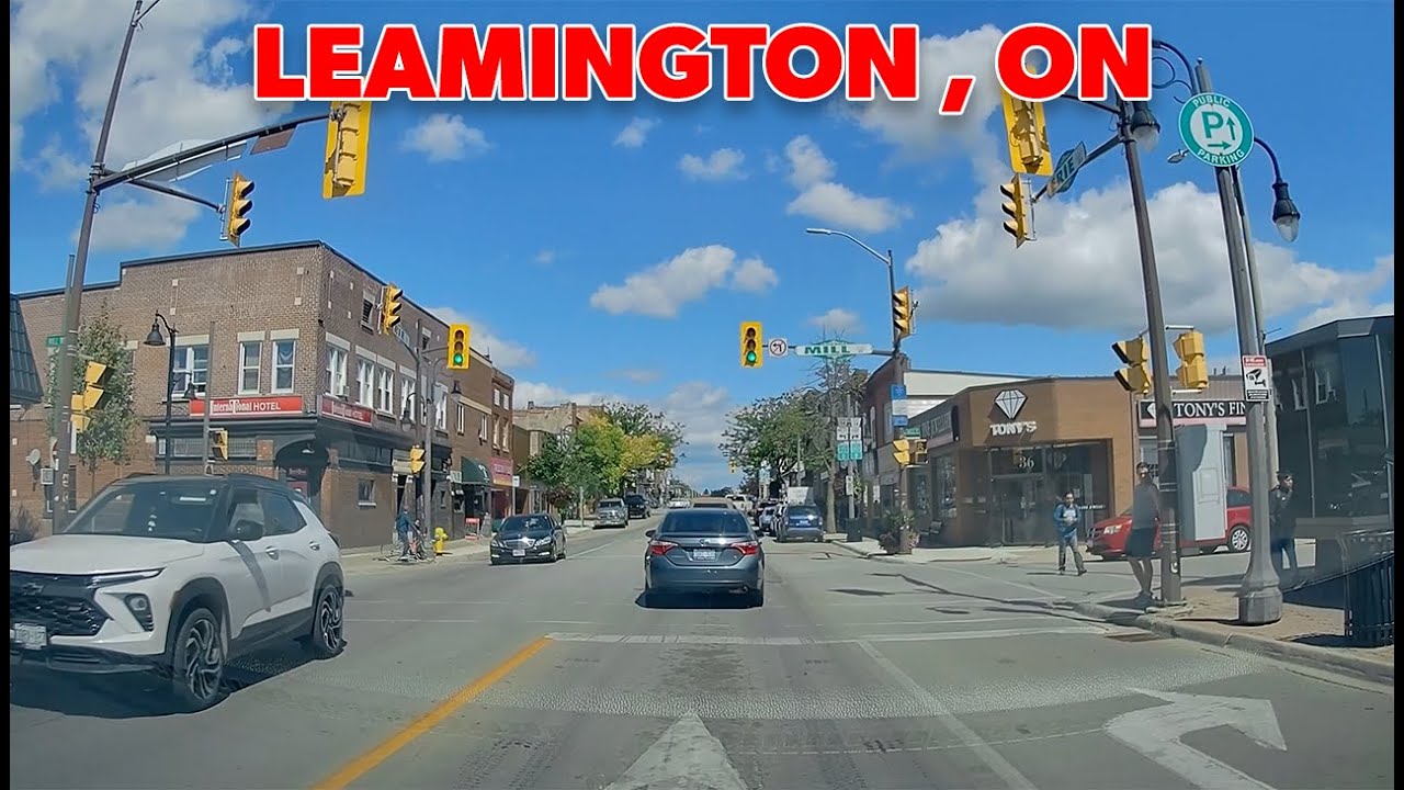 Driving around in Leamington, Ontario