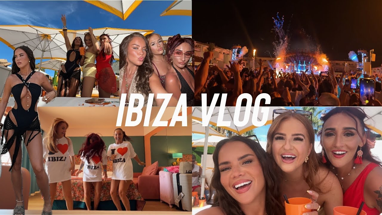 IBIZA VLOG! Girls holiday, Ocean beach, Ushuaïa, Pacha and Glitterbox!