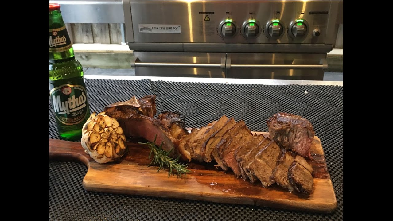 T-Bone steak (1.3kg) by Jack The Greek - Thick, tasty, and satisfying.
