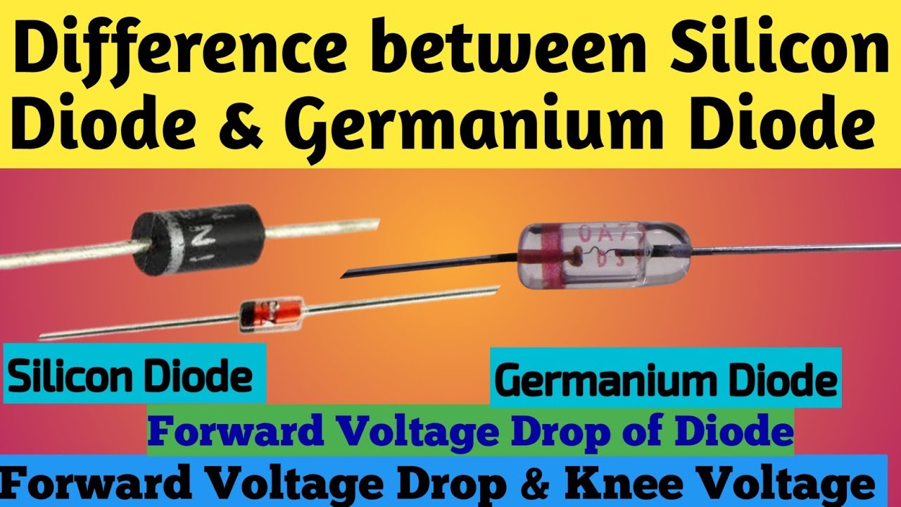 Difference between Silicon Diode and Germanium Diode @electronicsstudy #diode #semiconductor