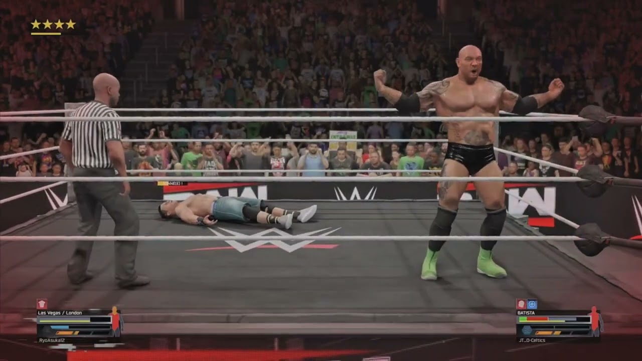 [RAW#2] John Cena VS Batista Matchs de l'attidude Era 5 étoile