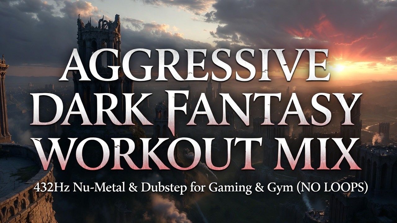 ⚔️ AGGRESSIVE DARK FANTASY WORKOUT | 432Hz Nu-Metal & Dubstep for Gaming & Gym NO LOOPS