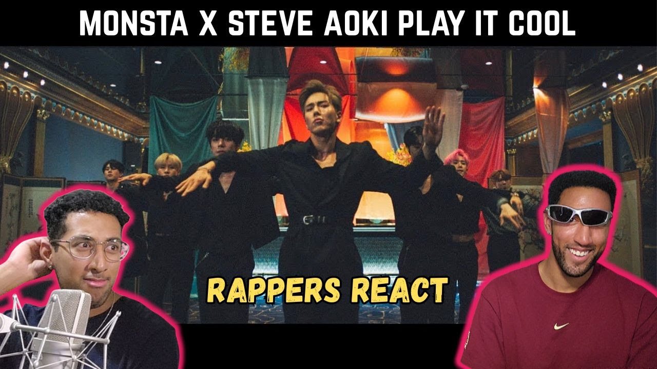 Реакция рэперов на стива аоки/monsta x play it cool