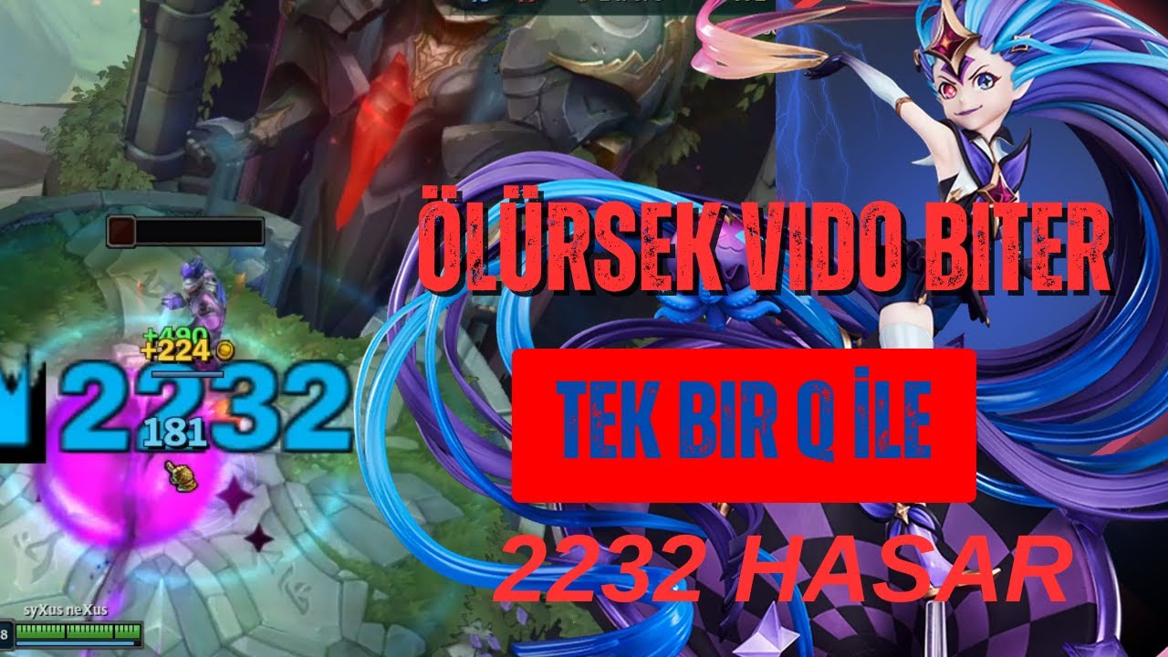 Ölürsek Vido Biter ( Q=2232 HASAR ) West Diamond Elo Mahveden Zoe Bone Gücü #zoe #diamond #rank1