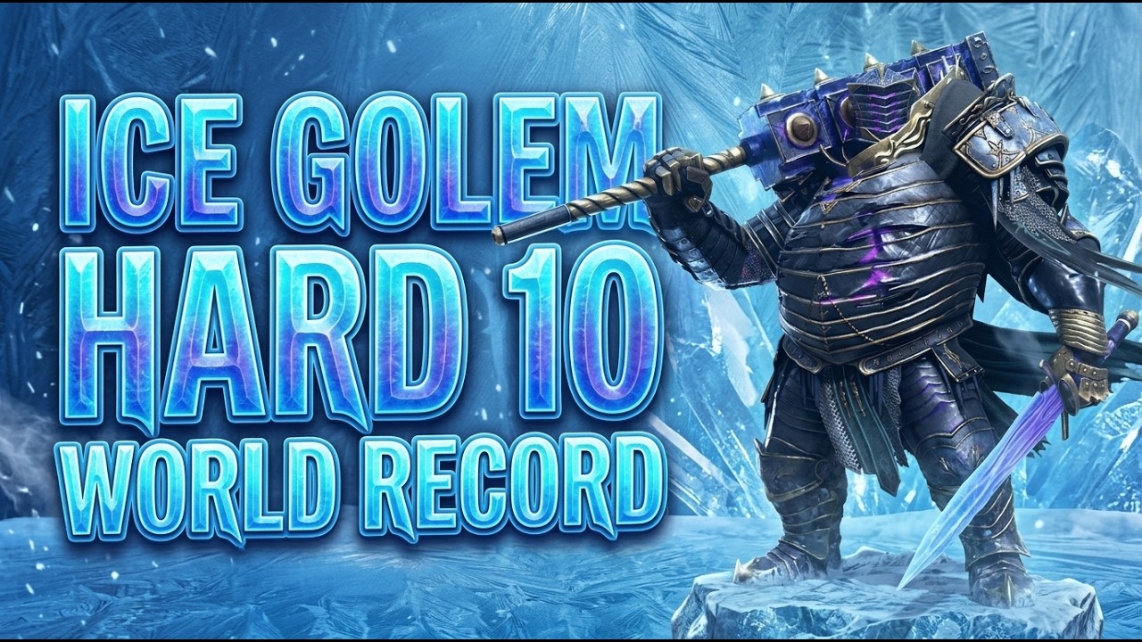 Ice Golem Hard 10 - World Record - 5s by @RiddiculousRaid