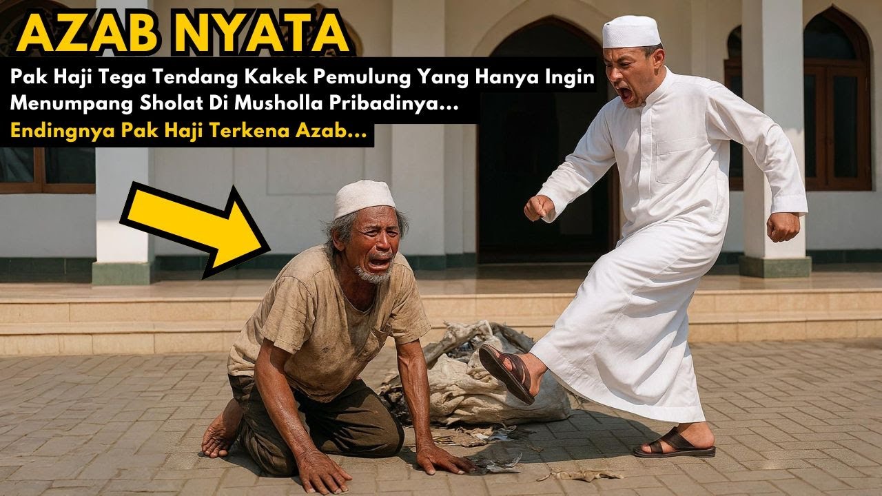 Hanya Ingin Sholat, Kakek Pemulung Ini Malah D!t3nd4ng Pak Haji, Lihat Apa yang Terjadi Setelahnya!