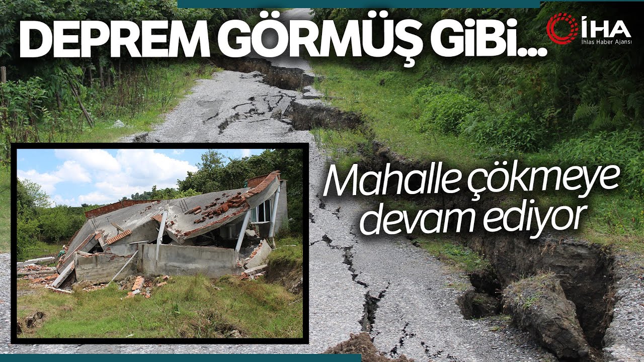 Samsun'da Bu Mahalle Çöküyor: 20 Ev Tahliye Edildi