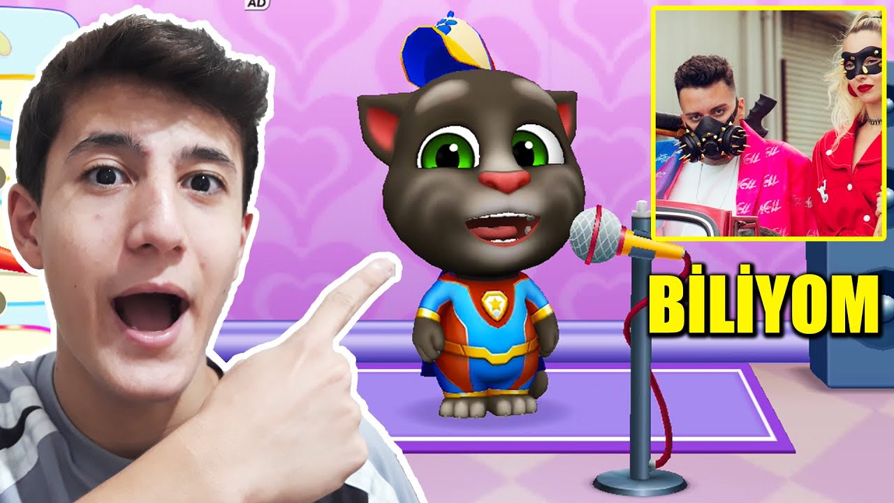 MY TALKİNG TOM ENES BATUR BİLİYOM ŞARKISINI SÖYLÜYOR !! (My Talking Tom Friends)