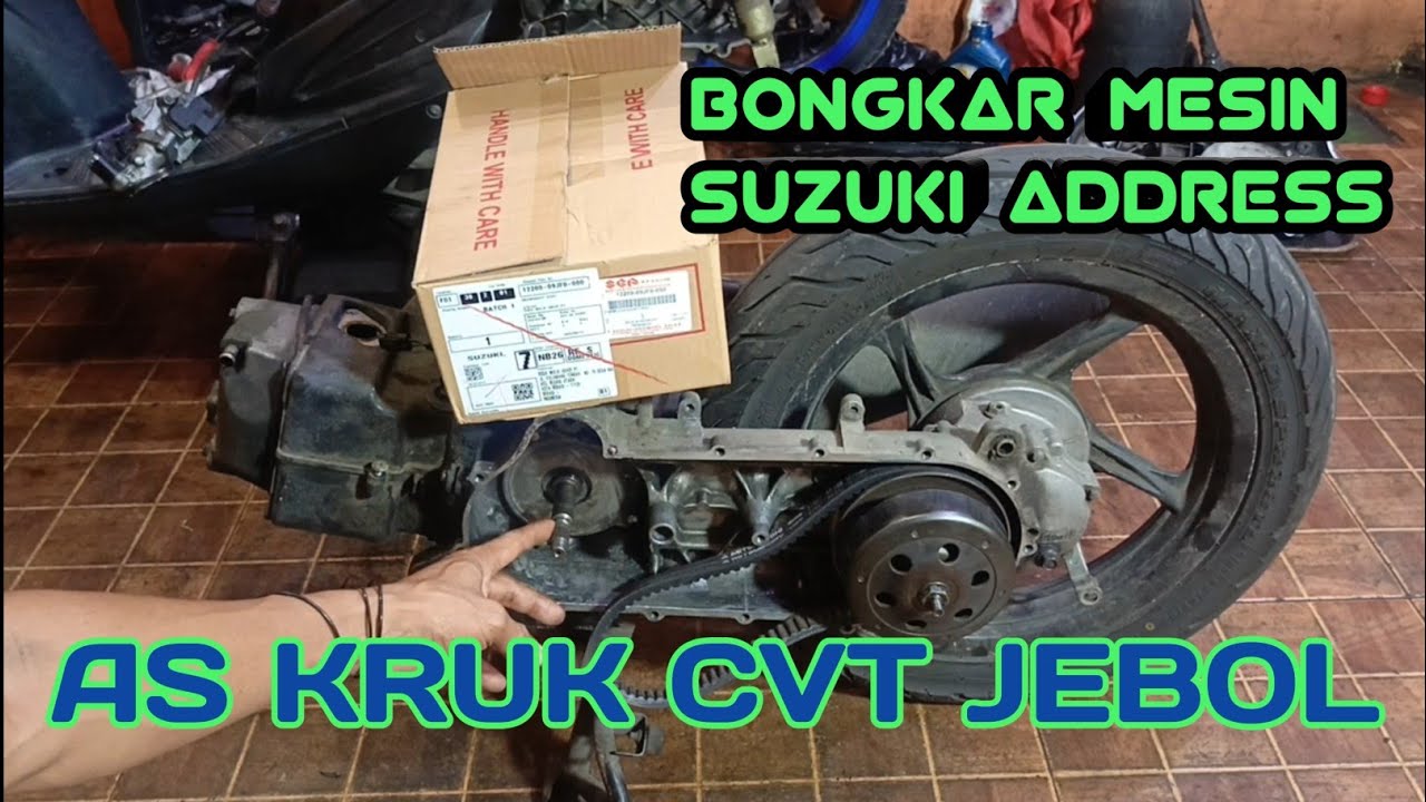 Bongkar mesin suzuki address sampai ke stang seher