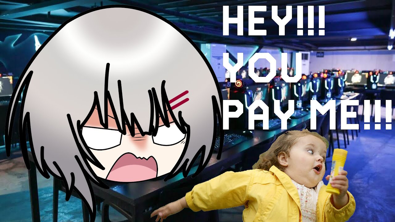 Luna Rurine kills a non paying costumer in her internet cafe