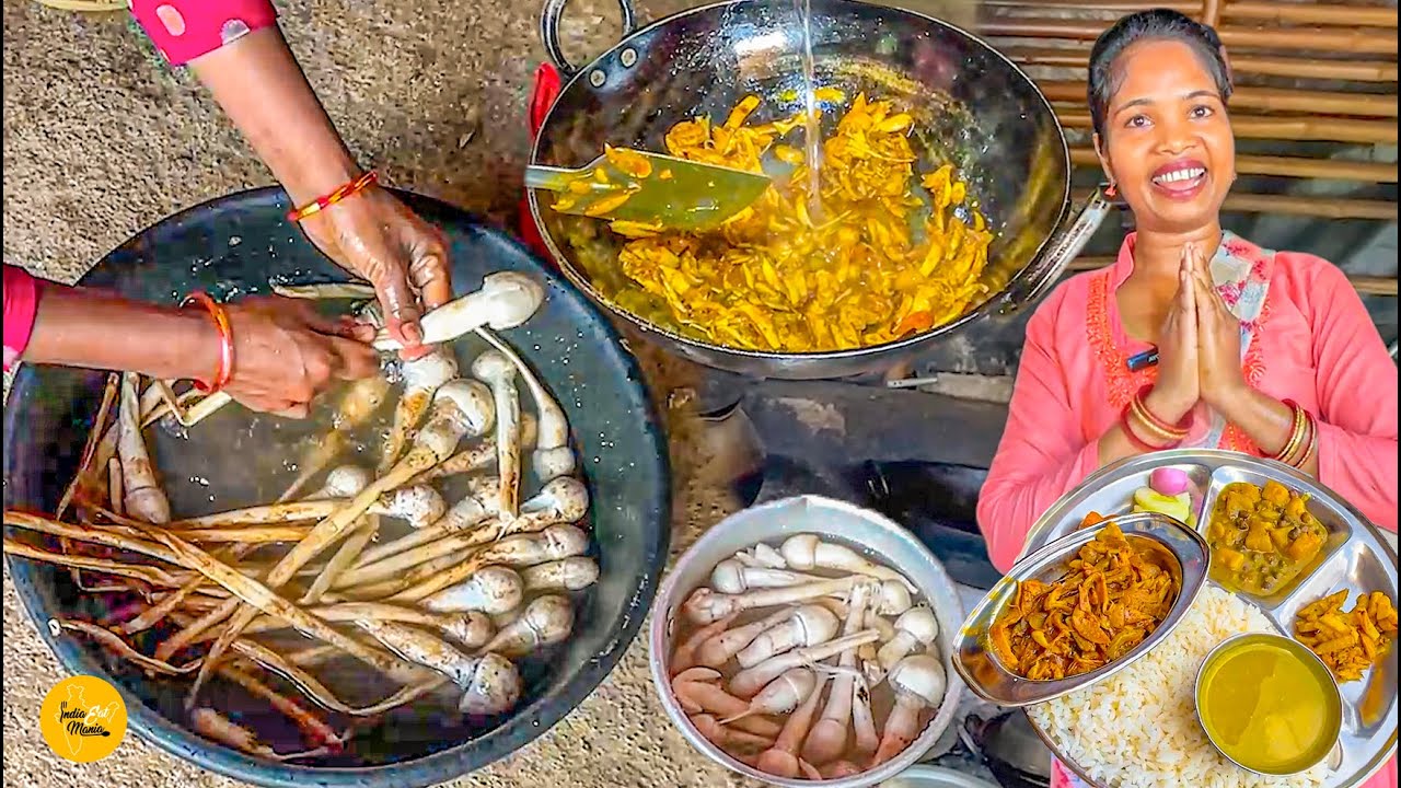 Jharkhandi Adivasi Style Cheapest Junglee Mushroom/Khukhri Thali Rs. 30/- Only l Ranchi Street Food
