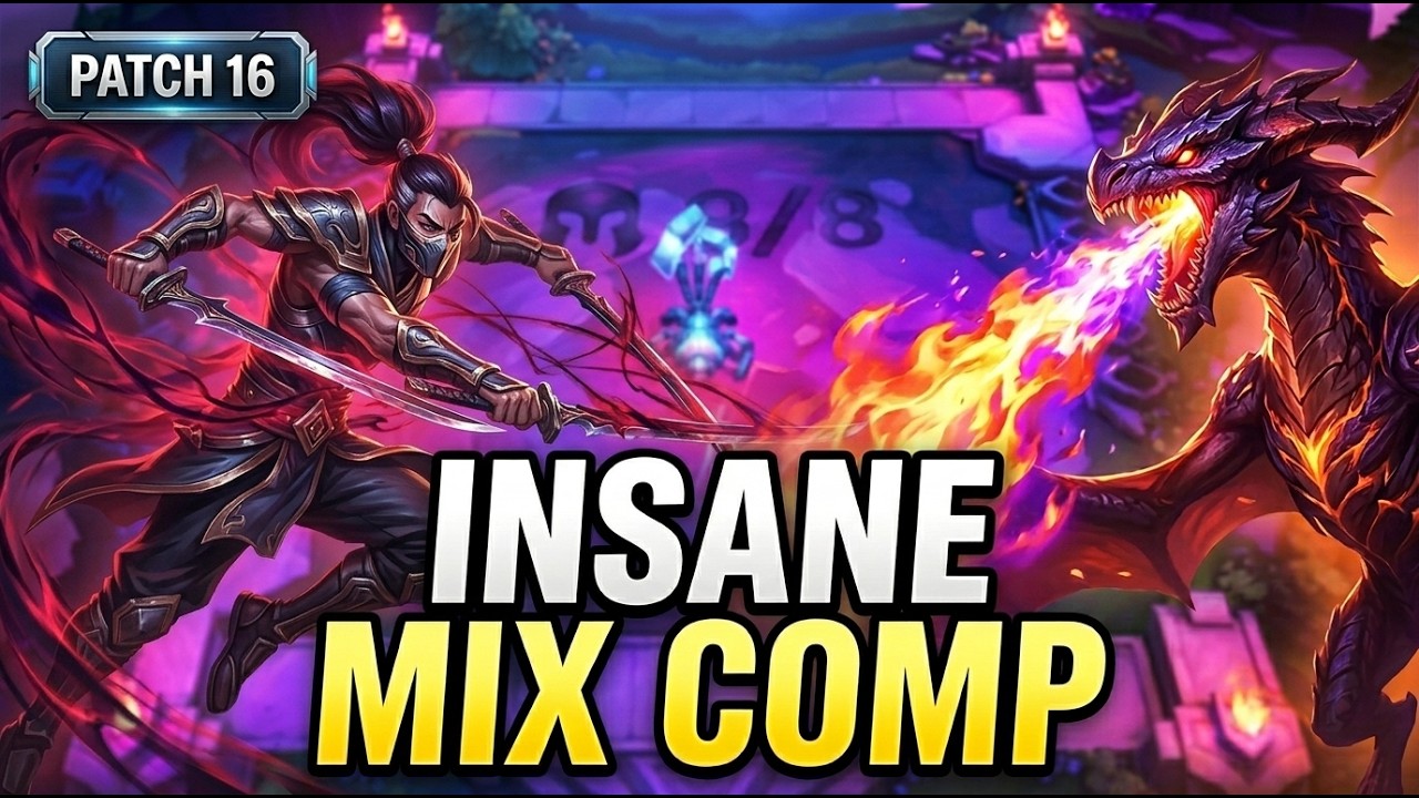 INSANE Mix Comp Gameplay! 🏆 1st Place (No Commentary) | TFT Patch 16