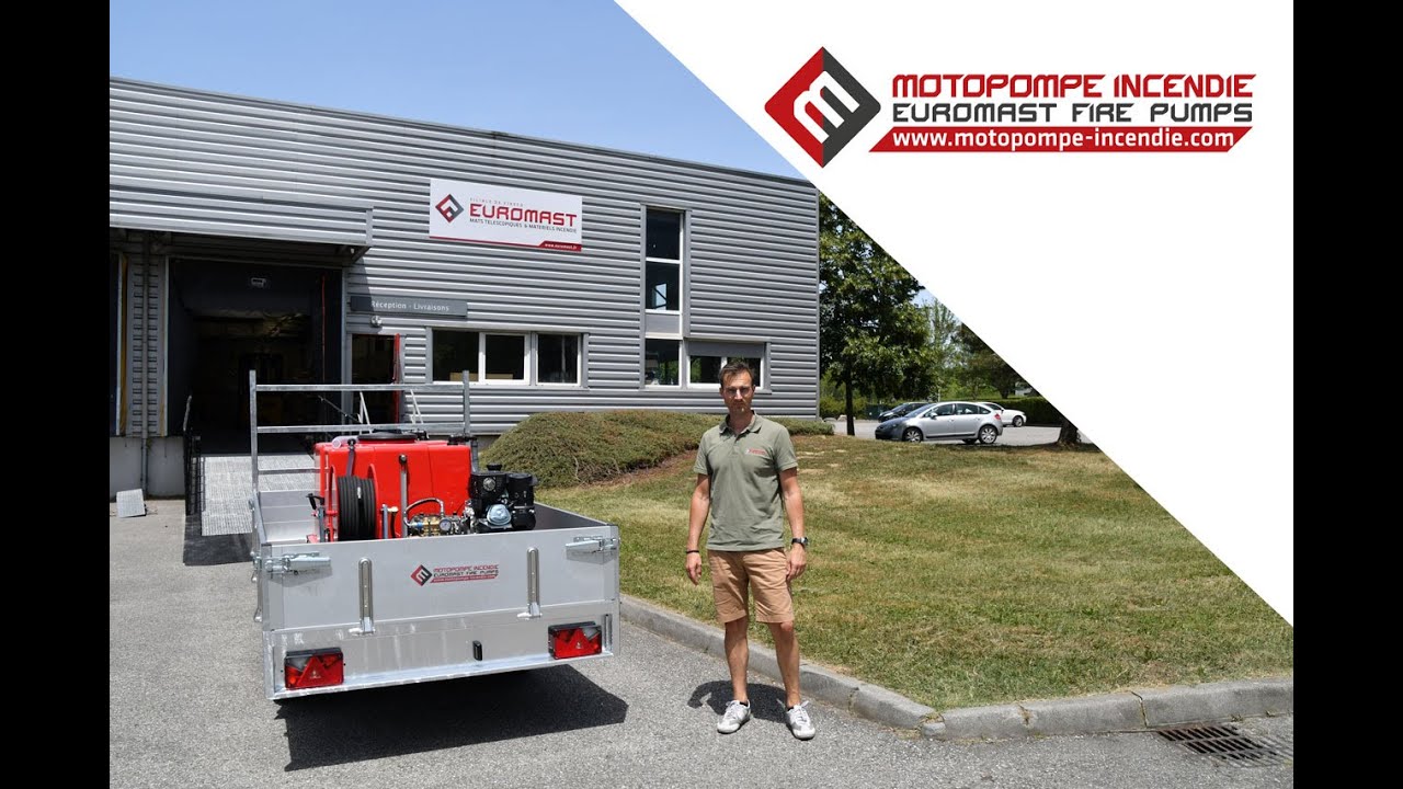 Démonstration du Kit Incendie Haute pression FIRECO sur remorque